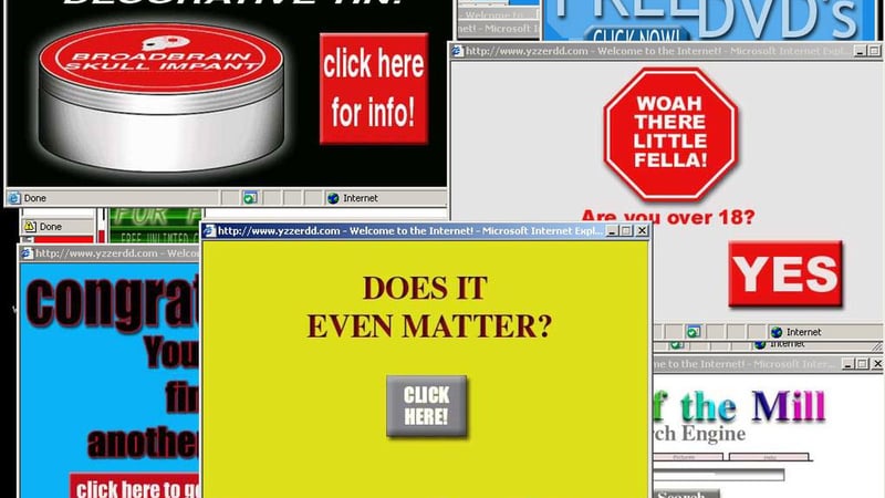 Figure 2 - Early Pop-Up Ads