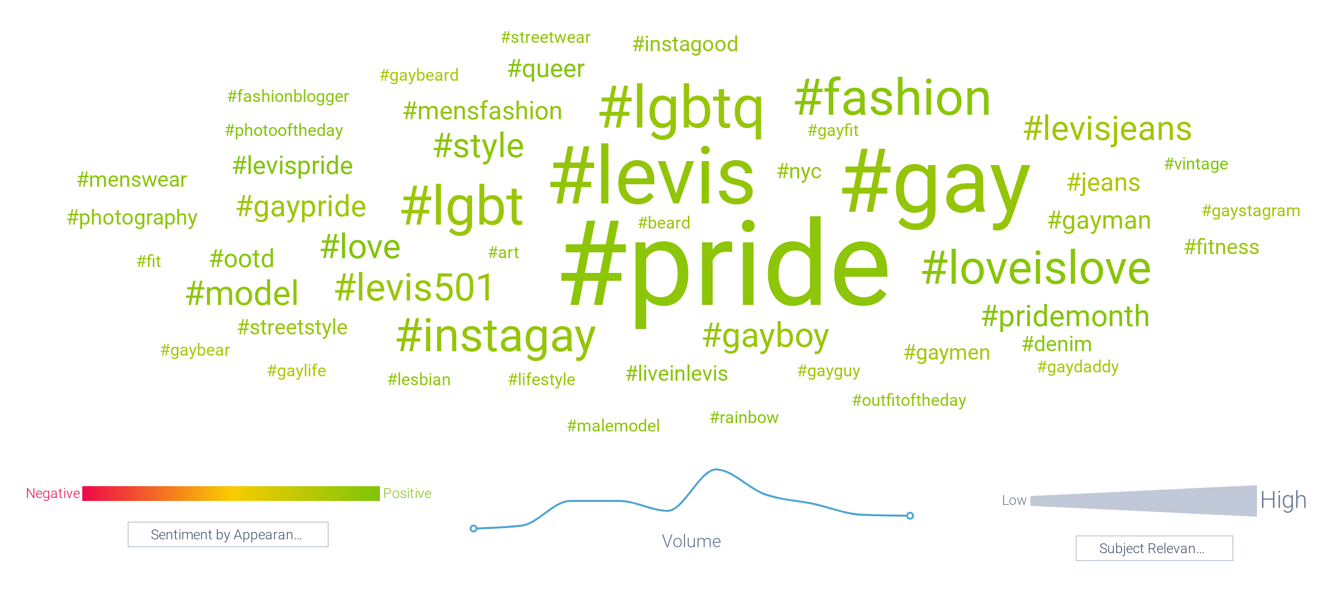 Levis hashtags chart