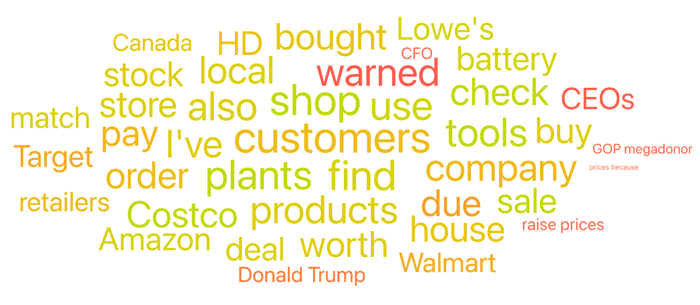 Figure 5: Tariff-Related Topics (January 2025 through June 2025); Infegy Social Dataset.