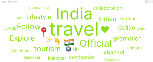 Figure 2: India travel source bios, (August 13, 2025 - November 13, 2025); Infegy Social Dataset.